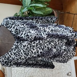 Pretty Black Leopard Blouse